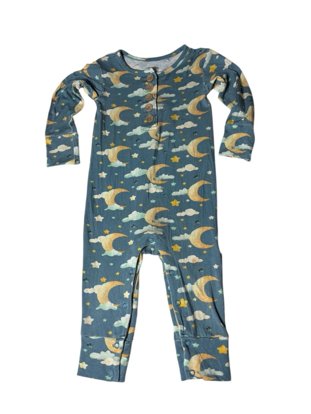 Posh Peanut Long Sleeve One Piece Baby Bamboo Outfit Romper 2T
